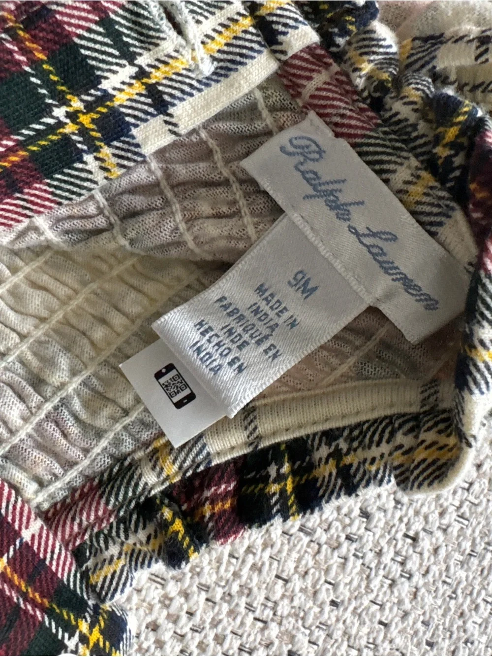 Baby Girl Ralph Lauren Plaid Dress with Bloomers